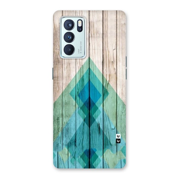 Abstract Green And Wood Back Case for Oppo Reno6 Pro 5G