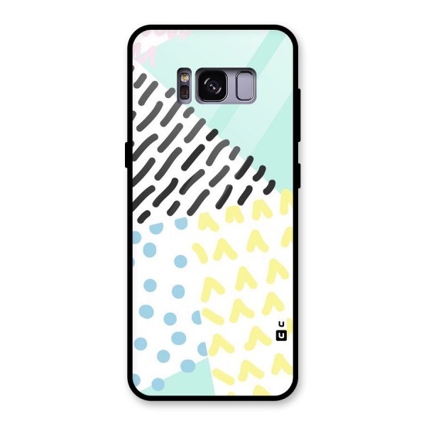 Abstract Pastel Glass Back Case for Galaxy S8