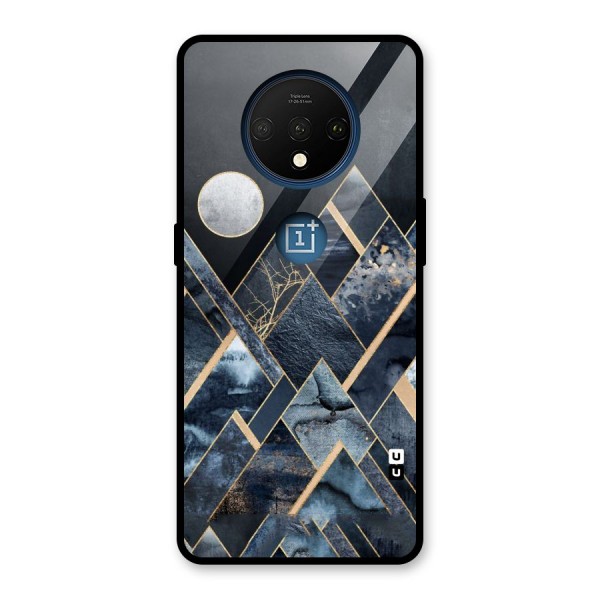 Abstract Scenic Design Glass Back Case for OnePlus 7T