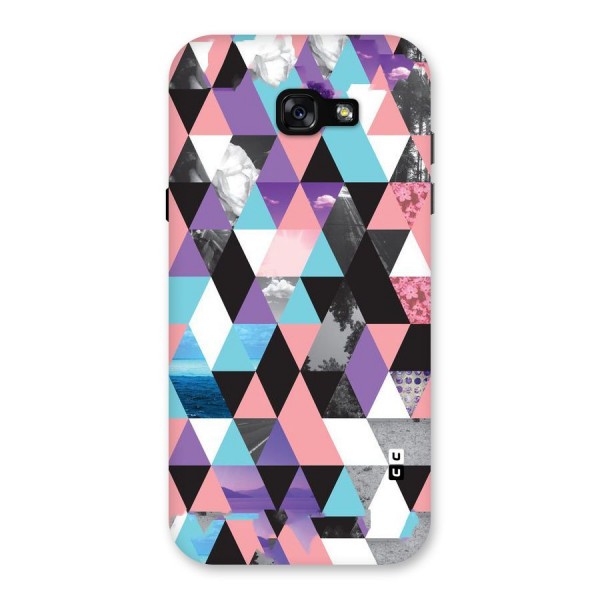 Abstract Splash Triangles Back Case for Galaxy A7 (2017)