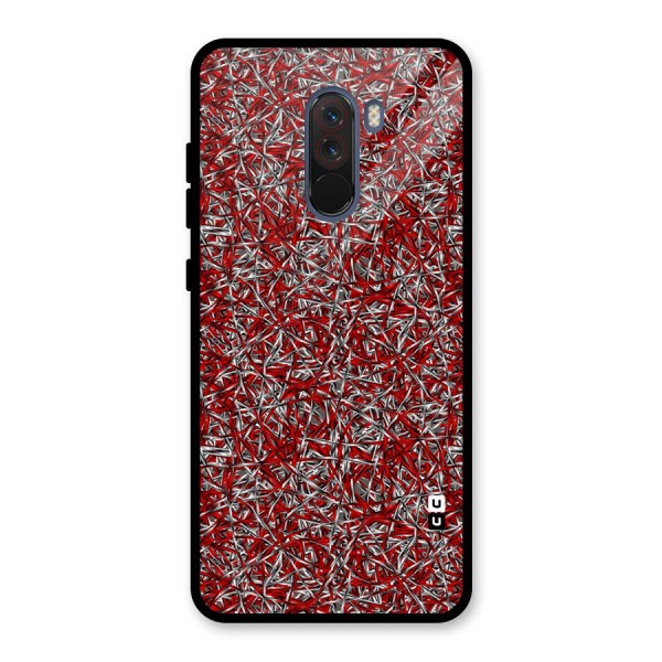 Abstract Threads Glass Back Case for Poco F1