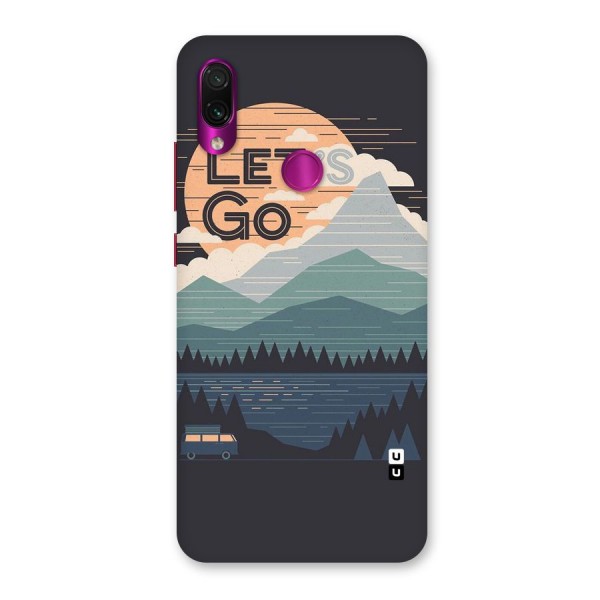 Abstract Travel Back Case for Redmi Note 7 Pro