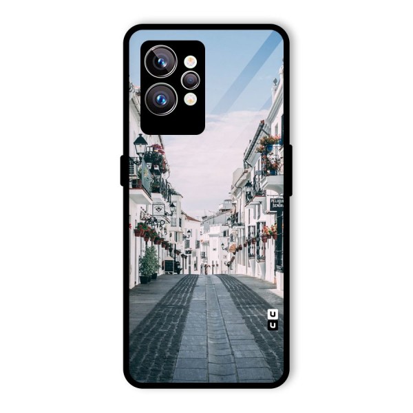 Aesthetic Street Glass Back Case for Realme GT2 Pro