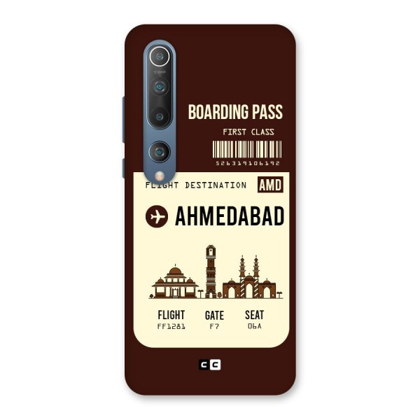 Ahmedabad Boarding Pass Back Case for Mi 10