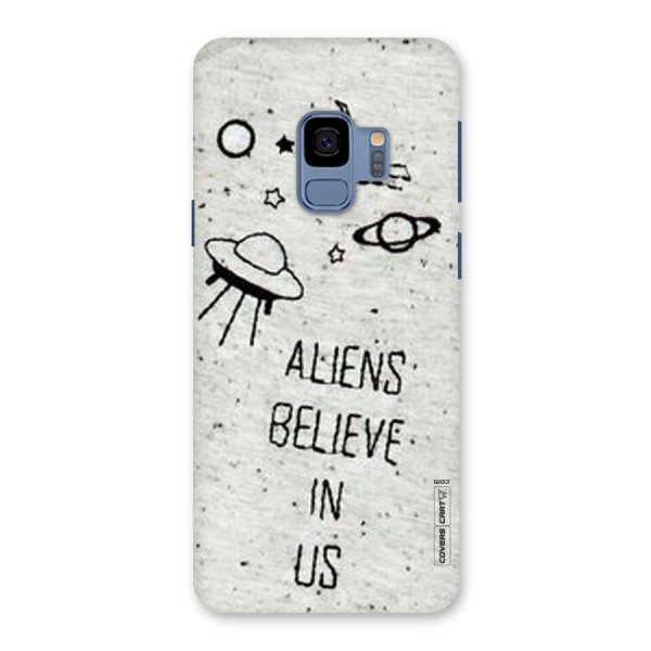 Aliens Believe In Us Back Case for Galaxy S9