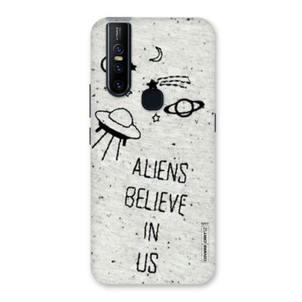 Aliens Believe In Us Back Case for Vivo V15