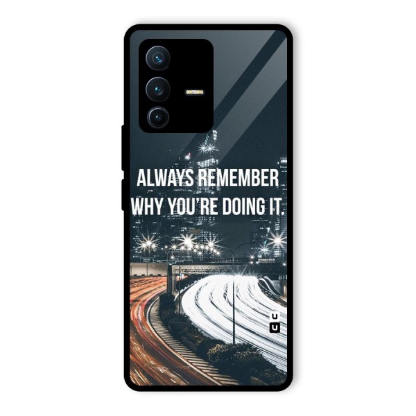 Always Remember Glass Back Case for Vivo V23 Pro