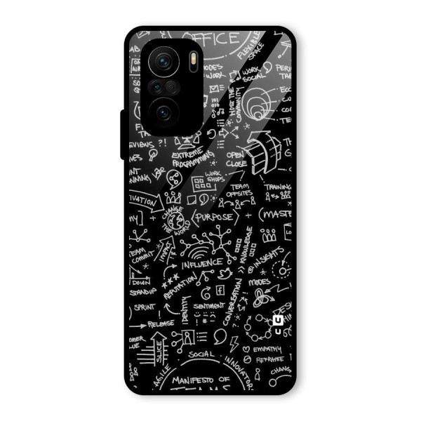 Anatomy Pattern Glass Back Case for Mi 11X Pro