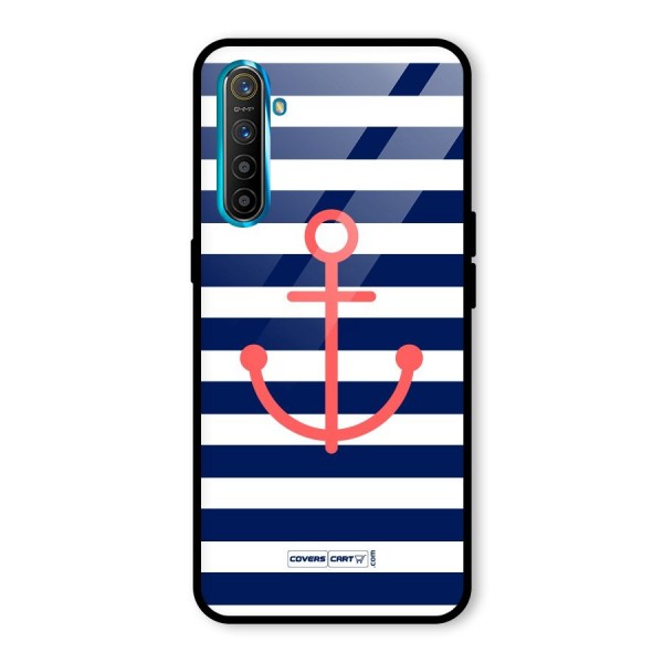 Anchor Stripes Glass Back Case for Realme XT