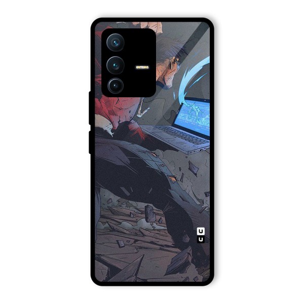 Angry Programmer Glass Back Case for Vivo V23 Pro