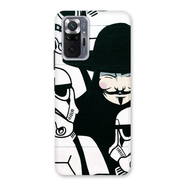 Anonymous Hat Back Case for Redmi Note 10 Pro