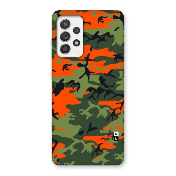 Army Pattern Back Case for Galaxy A52