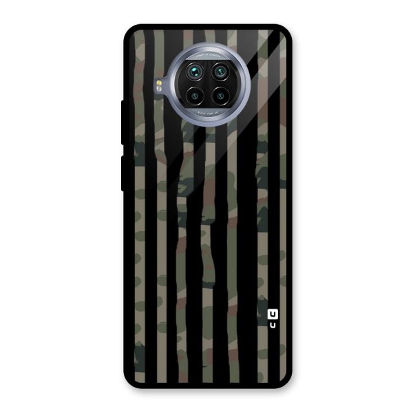 Army Stripes Glass Back Case for Mi 10i