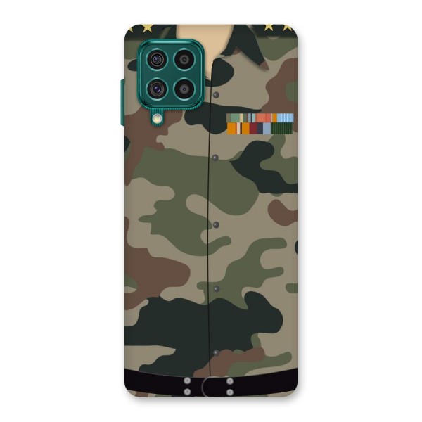 Army Uniform Back Case for Galaxy F62