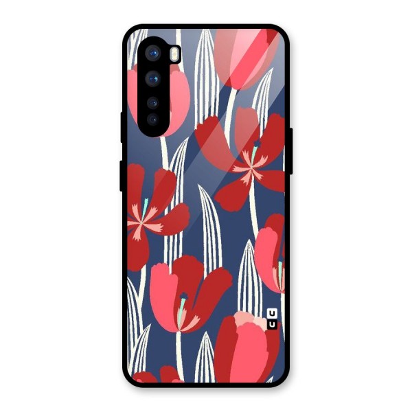 Artistic Tulips Glass Back Case for OnePlus Nord