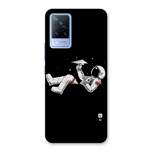 Astronaut Aeroplane Back Case for Vivo V21 5G