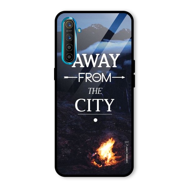 Away From City Glass Back Case for Realme XT