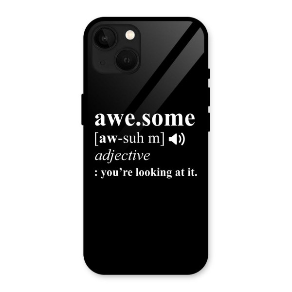 Awesome Looking at it Glass Back Case for iPhone 13