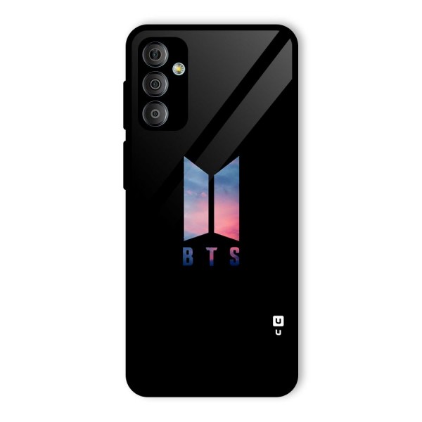 BTS Logo Sky Glass Back Case for Galaxy F23