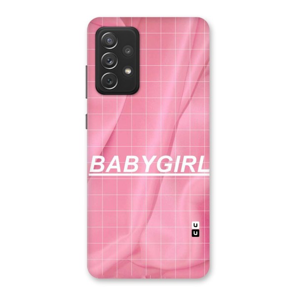 Baby Girl Check Back Case for Galaxy A72