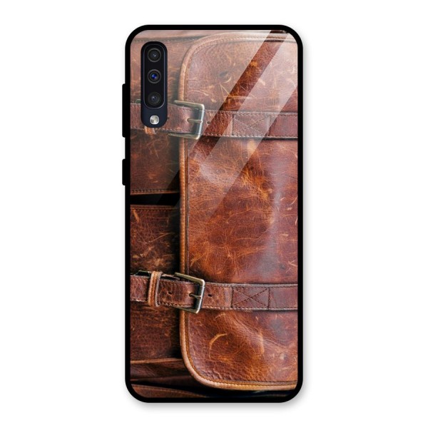 Bag Design (Printed) Glass Back Case for Galaxy A50s