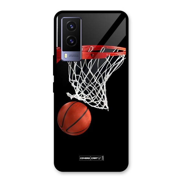 Basketball Glass Back Case for Vivo V21e 5G