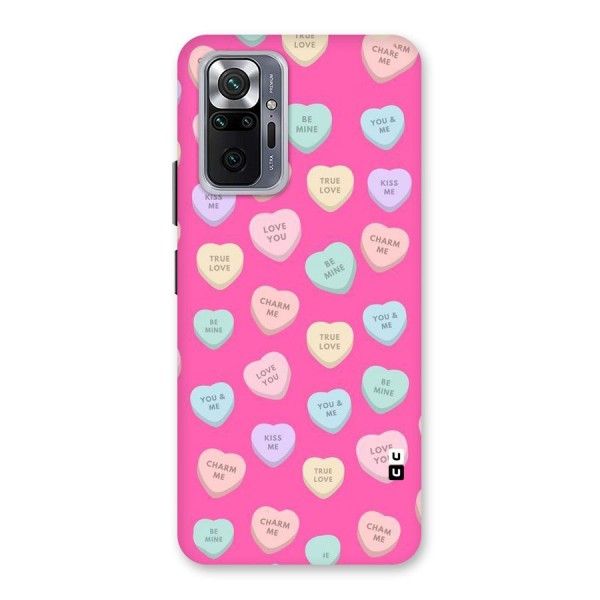 Be Mine Hearts Pattern Back Case for Redmi Note 10 Pro