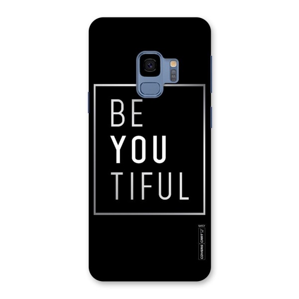 Be You Beautiful Back Case for Galaxy S9