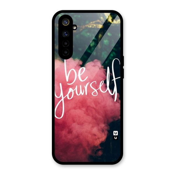 Be Yourself Greens Glass Back Case for Realme 6