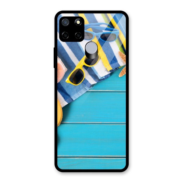 Beach Ready Glass Back Case for Realme C15