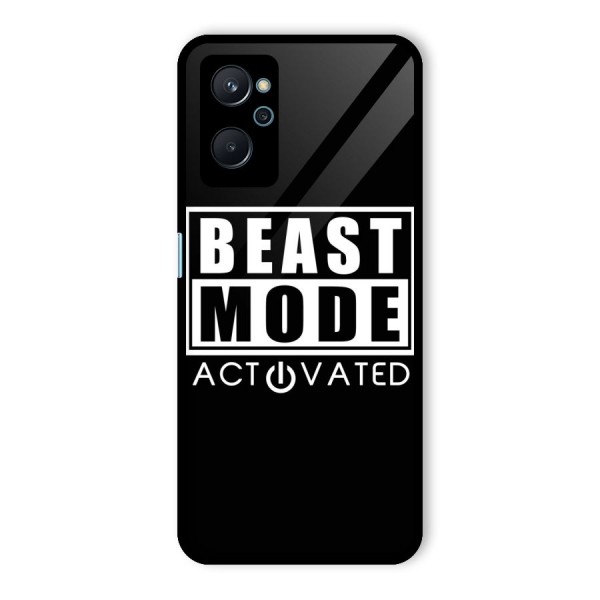 Beast Mode Activated Glass Back Case for Realme 9i