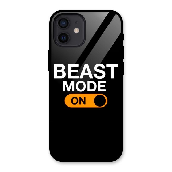 Beast Mode Switched On Glass Back Case for iPhone 12