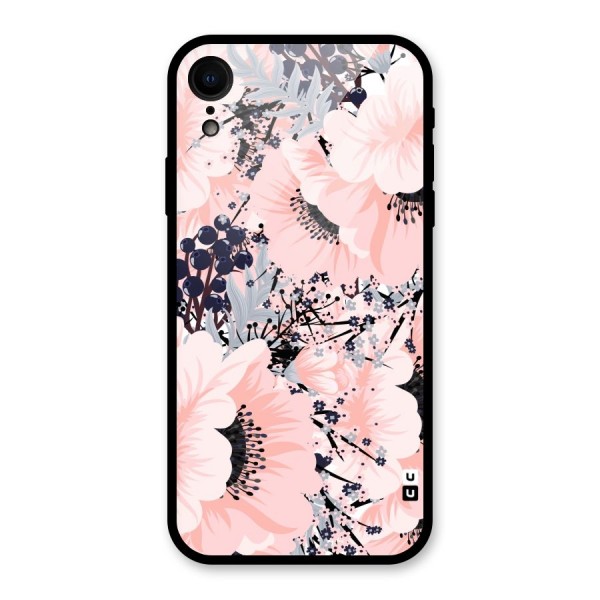 Beautiful Flowers Glass Back Case for XR