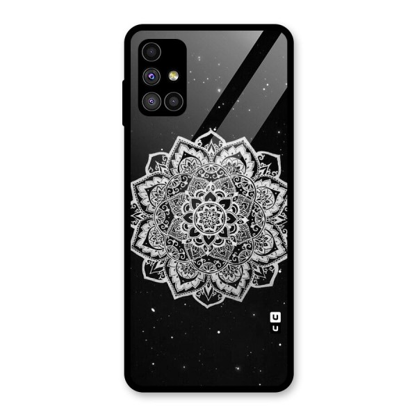 Beautiful Mandala Design Glass Back Case for Galaxy M51