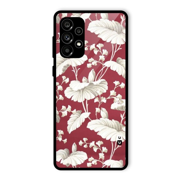 Beautiful Petals Glass Back Case for Galaxy A73 5G