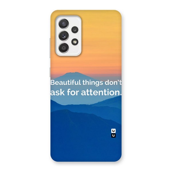 Beautiful Things Quote Back Case for Galaxy A52