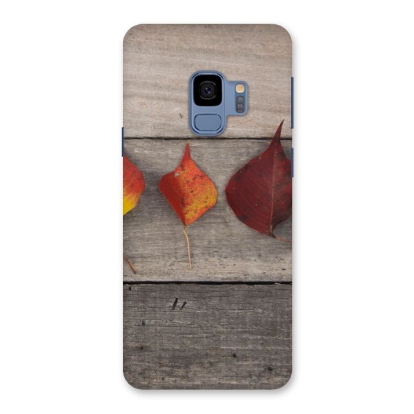 Beautiful Wood Leafs Back Case for Galaxy S9