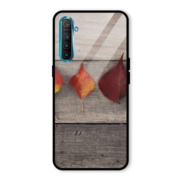 Beautiful Wood Leafs Glass Back Case for Realme XT