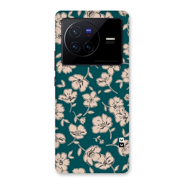 Beauty Green Bloom Back Case for Vivo X80