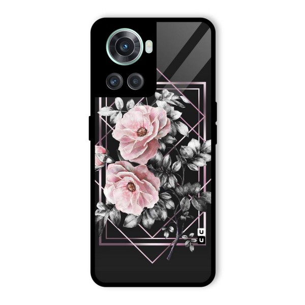 Beguilling Pink Floral Glass Back Case for OnePlus 10R