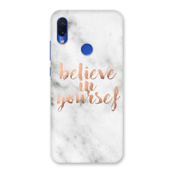 Believe in Yourself Back Case for Redmi Note 7