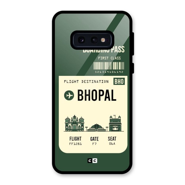 Bhopal Boarding Pass Glass Back Case for Galaxy S10e