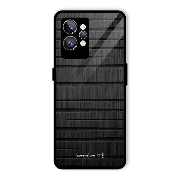 Black Abstract Glass Back Case for Realme GT2 Pro