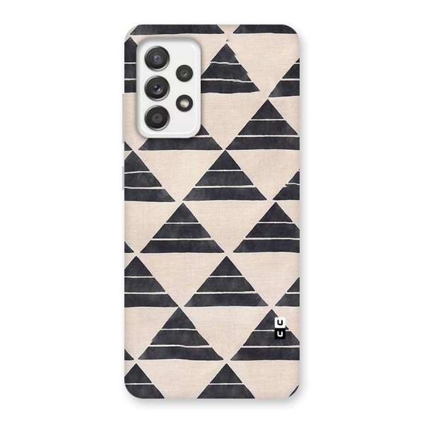 Black Slant Triangles Back Case for Galaxy A52