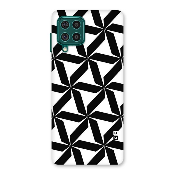 Black White Fan Design Back Case for Galaxy F62