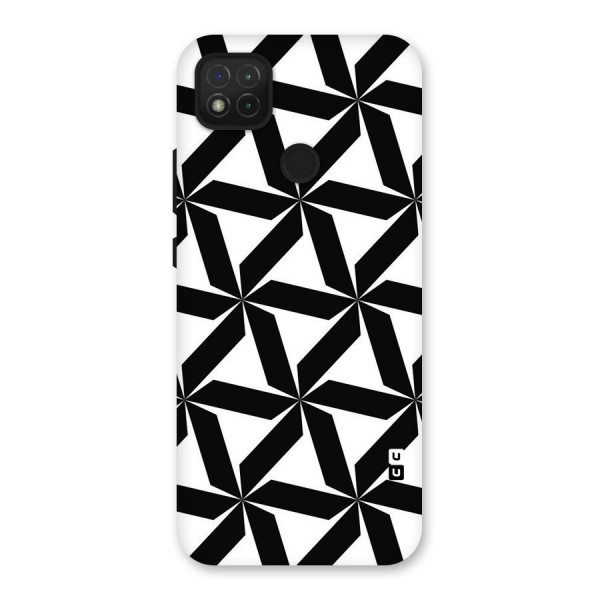 Black White Fan Design Back Case for Redmi 9C