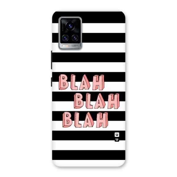 Blah Bold Stripes Back Case for Vivo V20 Pro