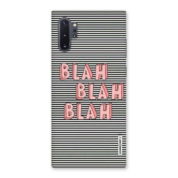 Blah Stripes Back Case for Galaxy Note 10 Plus