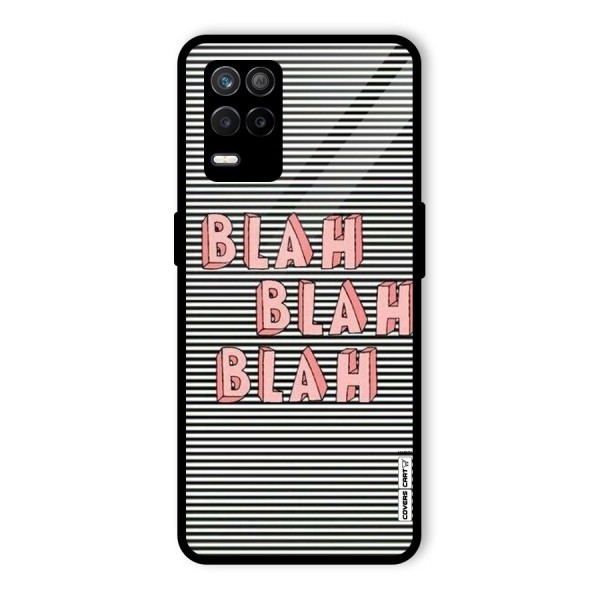 Blah Stripes Glass Back Case for Realme 9 5G