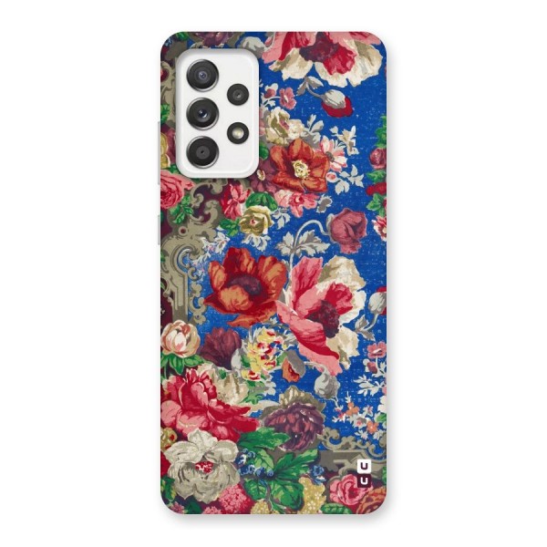 Block Printed Flowers Back Case for Galaxy A52